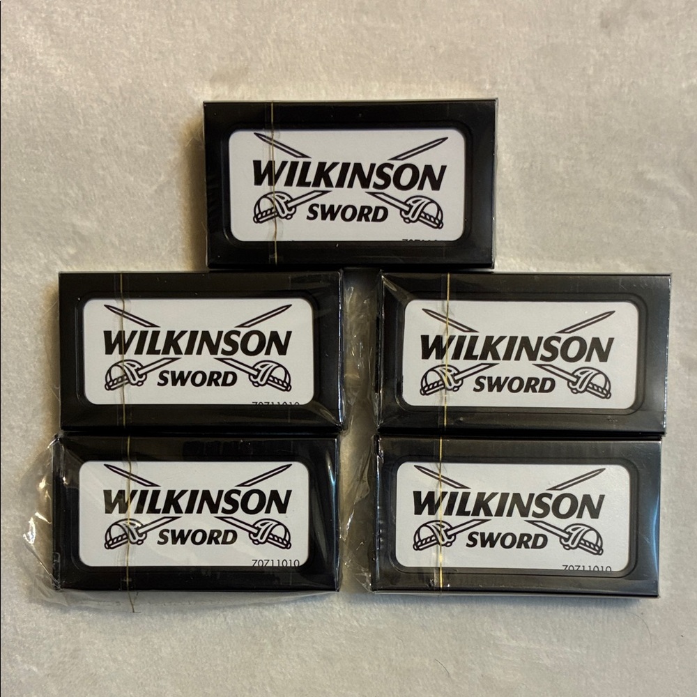 Gillette Wilkinson Sword Double Edge Razor Blades 5 Packs of 5 Blades